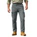 Men's Retro Tactical Khaki Workwear Sports Trousers mid Waist Loose Fit Spring Autumn Casual Pants with Slight Stretch Polyester_viptrois.com