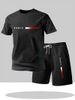 Men's Clothing Summer Casual Short Sleeved Two Piece Suit_viptrois.com