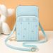 Women's Vertical Wallet Fashionable And Simple Love Embroidery Vertical Line Love Small Fresh And Sweet Ladies Daily Crossbody Wallet_viptrois.com