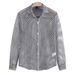 Men's Clothing Hollow Nightclub Style Long Sleeved Shirt Fashionable Thin Breathable Youth Loose European Size Shirt_viptrois.com