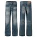 Men's Clothing neutral washed blue design high end men's straight slim jeans_viptrois.com