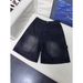 Men's Loose Straight Leg Denim Shorts Summer Style Cargo Patchwork Five Point Pants_viptrois.com