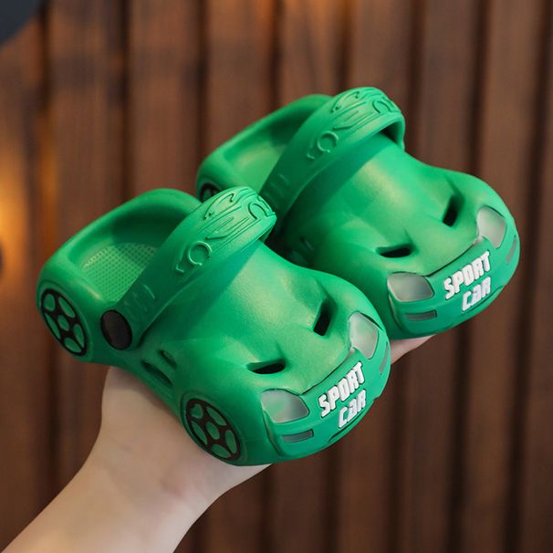 Mother & Kids Children's Luminous Slippers Car Sandals Boys Baby Cool Shape Non Slip Soft Bottom Kindergarten Sandals 2 8_viptrois.com