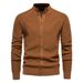 Top High Quality New Men's Sweater Autumn And Winter Men's Sweater Knitted Sweater Cardigan Green_viptrois.com