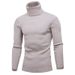 Loom European And American Foreign Trade Cross-Border Men's Knitted Autumn Winter New High Collar Youth Color Base_viptrois.com