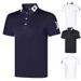 Men's Clothing Summer Golf Clothing Men's Casual Fashion T Shirt Short Sleeve Moisture Absorbing Elastic Golf Top Quick Dry_viptrois.com