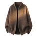 Men's Lightweight Zip-Up Knit Cardigan – Minimalist Oversized Sweater With Breathable Polyester Blend (M-4XL) | Casual Loungewear & Street Style_viptrois.com
