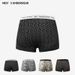Pulse Summer Men's Underwear Ice Silk Breathable Mid-Waist Printed European Size Boxer Briefs One-Piece Wholesale Trendy Brand_viptrois.com