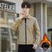 Leather Jacket Men's Leather Jacket Single Clothing Casual Jacket Korean Version Green_viptrois.com