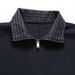 Autumn Fashion Casual Comfortable Oak Design Men's Solid Color Turn-Down Collar Loose Simple Heavyweight Sweatshirt_viptrois.com
