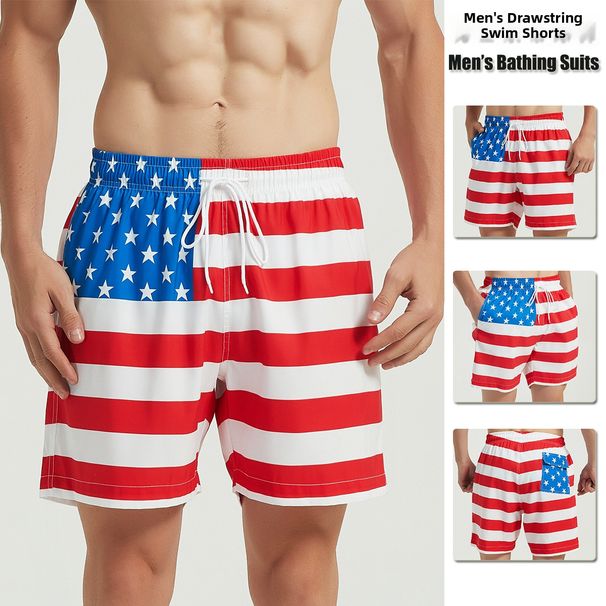 Men's 3D Gradient Color Surfing Swim Trunks Adult Flat Front Casual Beach Shorts Trendy Vacation Sports_viptrois.com