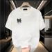 Men's Clothing Trendy Short Sleeved Pure Cotton Printed All Match Round Neck T Shirt_viptrois.com