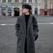 Winter Trendy Thickened Korean Version Loose British Wool Trench Coat Men's Mid-Length Over-the-Knee Jacket_viptrois.com