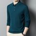 Pure Fine Pure Long Sleeve 2024 Autumn Winter New Wool Sweater Turn-down Collar Thickened Warm Base Shirt Men_viptrois.com