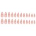 Nail Three-dimensional Simple Wearing Nail Piece Nail Shell Pattern Patch Detachable Nail Piece 24 Pieces_viptrois.com