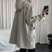 Handsome Mid To Long Hooded Windbreaker For Men In Spring And Autumn, Korean Loose Coat, Trendy Workwear Jacket_viptrois.com