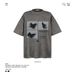 Men's Clothing American Retro Fashion Brand Washed Distressed Butterfly Print Short Sleeved T Shirt Men Ins Street Loose Couple Casual Tops_viptrois.com