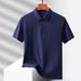 Men's Clothing Men's Seamless Nylon Ice Silk Shirt Short Sleeved Casual Daily Sportswear Summer Fashion Top_viptrois.com