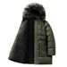 Men's Mid-Length Winter Coat – Detachable Fur Collar & Hood, Heavyweight Cotton Blend For Extreme Cold (Black/Green/Blue, Sizes M-8XL)_viptrois.com