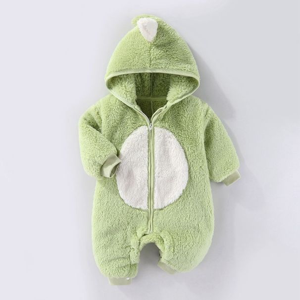 Mother & Kids Jumpsuit Baby Winter Romper With Hood Soft Fleece-Lined One-Piece Outfit For Newborns & Infants (0-12M) – Cozy Animal-Themed Designs_viptrois.com