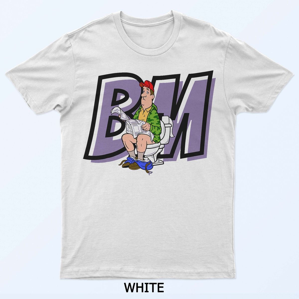 MAGA Guy Reading The Paper On The Toilet T-Shirt Mens Womens Tees Top_viptrois.com