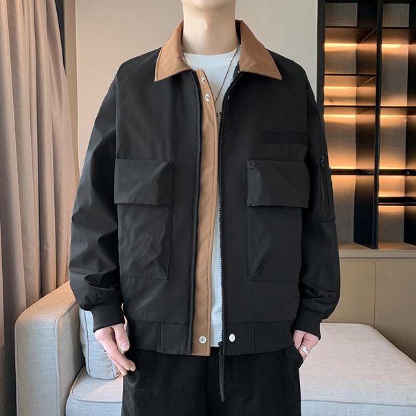 2025 Spring New Brand Trendy Casual Men's Windproof Waterproof Jacket Versatile Fashion Coat Design Sense_viptrois.com