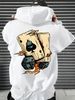 Autumn And Winte Men's Long Sleeved Round Neck Loose Oversized Top For R Breathable And Comfortable Hoodie With Added Styling Hooded Sweatshirt_viptrois.com