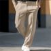 Men's Clothing Men's Straight Leg Business Suit Trousers, Loose Casual Drape Suit Trousers_viptrois.com
