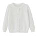 Mother & Kids Soft Cotton Knit Cardigan For Baby Girls & Boys – Lightweight Spring/Autumn Long Sleeve Open Front Sweater (Green/Khaki/White, S-XXL)_viptrois.com