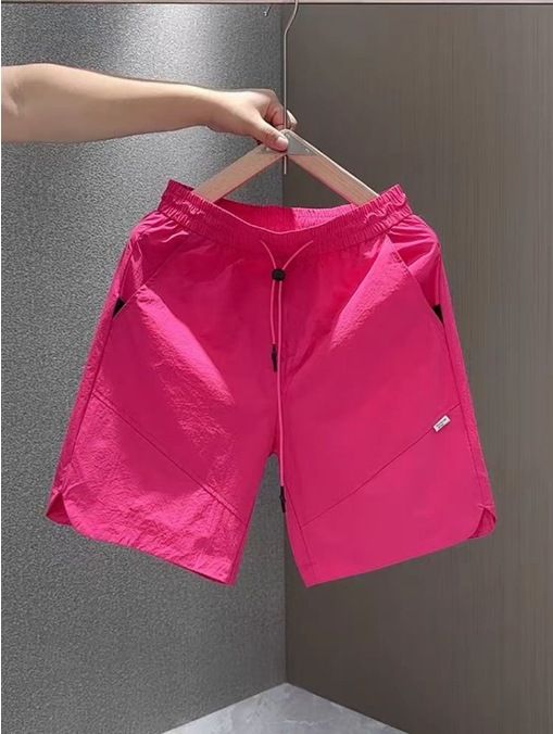 Men's Clothing Summer Versatile Thin Shorts Beach Pants Men's Casual Sports Shorts Loose Breathable Quick Drying Pants Mid Length Pants_viptrois.com