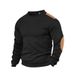 Men's Clothing Men's Casual Long Sleeve Sweatshirt - Spring Pullover Top With Comfort Fit (White, Black, Red, Beige, Green) - S-XXXL_viptrois.com