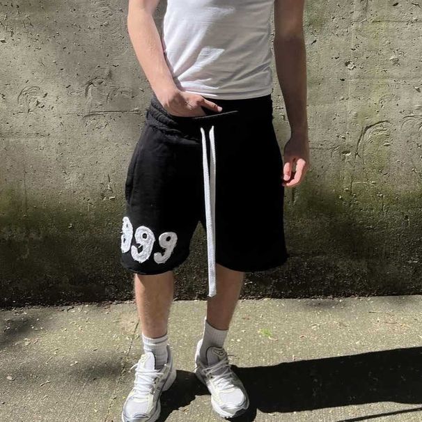 Men's Clothing High Street Trend Loose Casual Running Shorts Sweatpants Sports Shorts Men And Women_viptrois.com