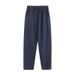 Men's Clothing Summer Cotton And Linen Pants Men's Loose Large Size Elastic Waist Chinese Style New Chinese Style Straight Thin Casual Trousers_viptrois.com