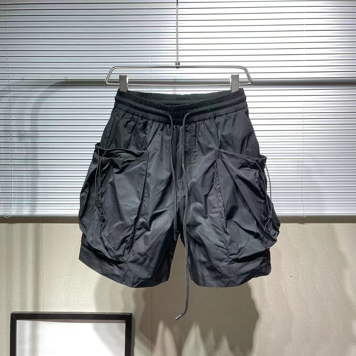 Men's Clothing Outdoor Functional Wind Drying Five Point Pants Summer Thin Loose Drawstring Large Pocket Trendy Work Shorts_viptrois.com