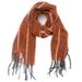 Unisex Scarf with floral fringe striped scarf shawl_viptrois.com