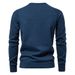 Pure 2024 Autumn Winter New Cotton Sweater Men's Pullover Solid Color Raglan Sleeve Knitwear_viptrois.com
