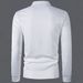 Men's Clothing Polo Shirt Solid Color Lapel Long Sleeved Tight White Top_viptrois.com
