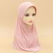 Women's Hijab new style women's pullover headscarf solid color bamboo cotton sponge hat brim pullover hat scarf comfortable_viptrois.com