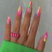 Wearing nail art short bright almond armor colorful contrast color star temperament all-match nail art piece Europe and the United States foreign trad_viptrois.com