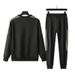 Men's Clothing Sweater Suit For Men Plus Fat Plus Size Fat Loose Spring And Autumn Temperament Autumn Clothing A Full Set Of Clothes_viptrois.com