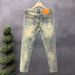 Ink Splash Distresse Nine-point Jeans For Men Slim Fit Skinny Stretch Rippe Patche Cool Street Style Personality_viptrois.com