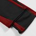 Flame Streetwear Set – Hooded Sweatshirt & Jogger Pants (100% Polyester, Black/Red Ember Print, Unisex Oversized Fit, Gym To Street)_viptrois.com