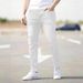 Cross-Border European And American Men's Slim-Fit Stretch Ripped Skinny Jeans For Men_viptrois.com
