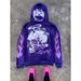 Y2K Dark Streetwear Zip-Up Hoodie – Oversized Unisex Graphic Sweatshirt With 3D Print (S-3XL, Black/Purple)_viptrois.com