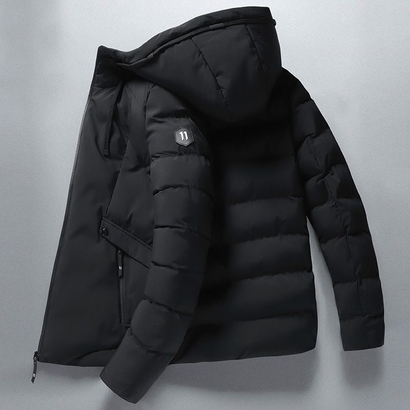 2023 Winter New Men's Korean Cotton Coat Men's Coat Thickened Cotton Coat Men's Casual Fashion Trend Coat_viptrois.com