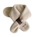 Unisex Children's scarf winter smiling face color ins lamb fur baby neck_viptrois.com