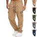 Men's Relaxed Fit Cargo Pants Streetwear Tactical Joggers Multi-Pockets Amekaji Style Hip-Hop Workwear Inspired All-Season Comfort_viptrois.com