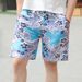 Men's Clothing Summer Stalls With Quick Drying Patterns Beach Pants Sports Loose And Comfortable Five Point Shorts_viptrois.com