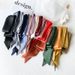 Korean Style Hairband 200cm Solid Color Narrow Long Silk For Women Versatile Small Neck Scarf Decorative Bag Tie Satin_viptrois.com