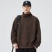 Shanggu Clothing Spring And Autumn New Stand Collar Knitted Sweater Men's Loose Versatile Japanese Style Solid Color_viptrois.com